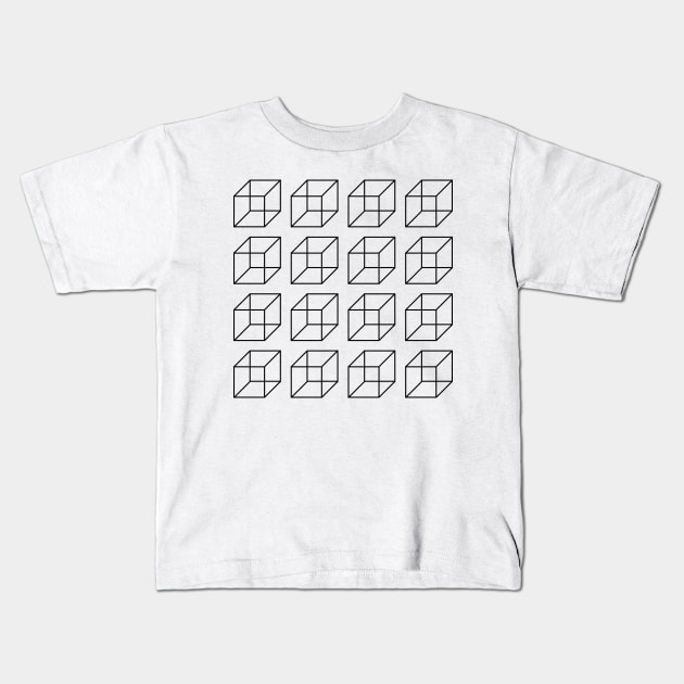 squares pattern Kids T-Shirt by lkn